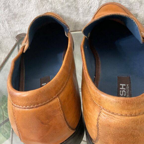 GORDON RUSH Men\'s US 13 English Tan Cognac Dress Shoe Hipster Slip on Loafer * main image 13